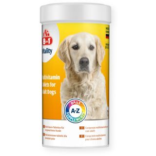 Toidulisand koertele 8in1 Vitality Multi Vitamiin täiskasvanud koertele 70tabletti
