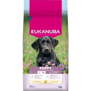 EUKANUBA Puppy kanalihaga suurtele koertele 15 kg