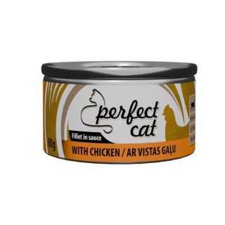 Täissööt (konserv) Perfect Cat kanaga kastmes 80g