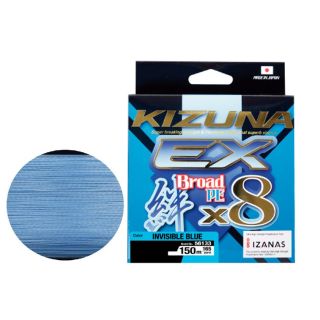 Kalastusnöör Kizuna PE EX X8 Invisible Blue 0,15mm 150m