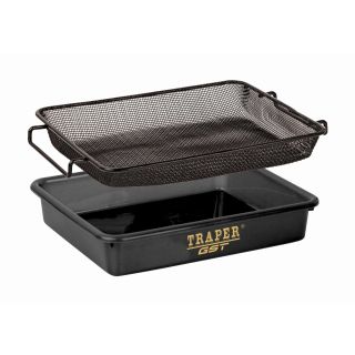TRAPER söödakandik sõelaga 31x26x7cm 2mm must