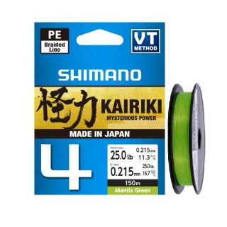 Nöör Shimano Kairiki 4 Mantis green 150m 0.215mm 16.7kg