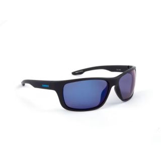 Päikeseprillid Antares Matte Black & Blue Mirror