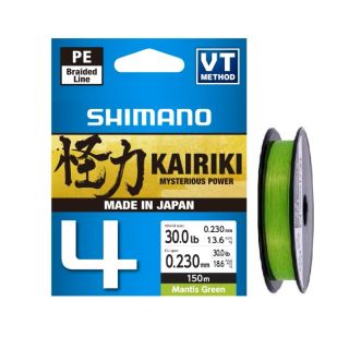 Nöör Shimano Kairiki 4 Mantis green 150m 0.23mm 18.6kg