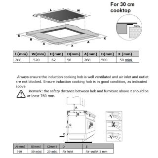 Integreeritav pliidiplaat Schlosser ID351S