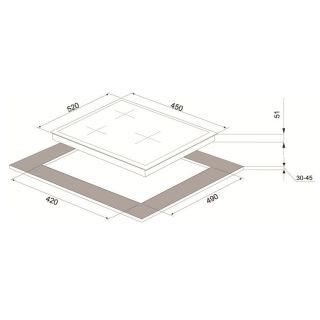 Gaasipliidiplaat Schlosser PGH4511B