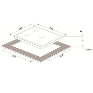 Gaasipliidiplaat Schlosser PGH4511X