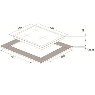 Gaasipliidiplaat Schlosser PGH451BGFFD