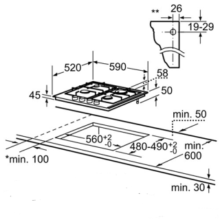Gaasipliidiplaat Schlosser PGH635SFFD