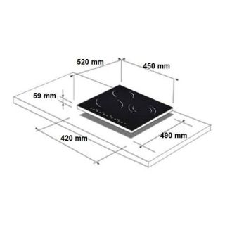 Integreeritav pliidiplaat Schosser BF571-34BW