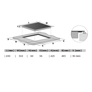Integreeritav pliidiplaat Starkke PI403S1CW