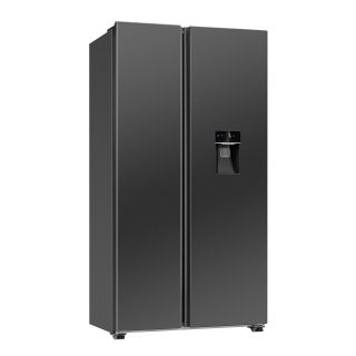 Side-by-side külmik Bomann SBS7367DIX, must inox