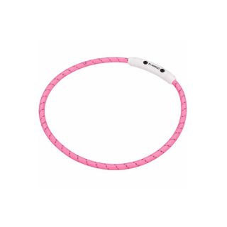 Flamingo LED Vilkuv Kaelarihm Koerale "Visio Nylon", Roosa 33-63,5cm