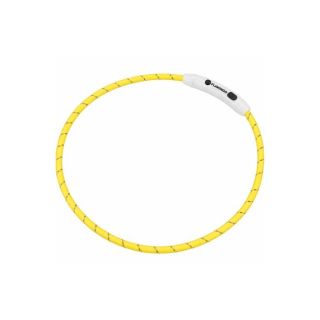 Flamingo LED Vilkuv Kaelarihm Koerale "Visio Nylon", Kollane 33-63,5cm