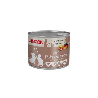 Amora Kassipojakonserv Veiseliha ja Kalkunisüdamed (Putenherzen) 200g