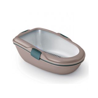 Stefanplast Sõelutav Liivakast Kassile "Furba Chic Maxi" Helehall 69,5x47x26cm