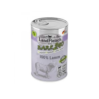 Landfleisch Dog BARF2GO Exklusiv Koerakonserv 100% Lambalihaga (Lamm) 400g