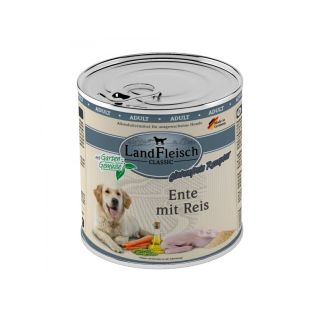 Landfleisch Dog Classic Koerakonserv Pardilihaga ja Riisiga (Ente mit Reis) 800g