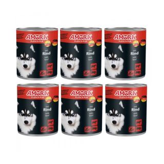Amora Rind Koerakonserv (Veiselihaga) 800g x 6tk