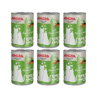 Amora Kaninchen Kassikonserv (Veise- ja Küülikulihaga) 400g x 6tk