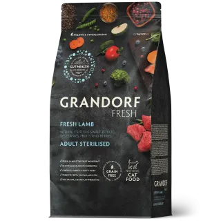 Grandorf Cat - Fresh Lamb - Adult Sterilized - 2Kg