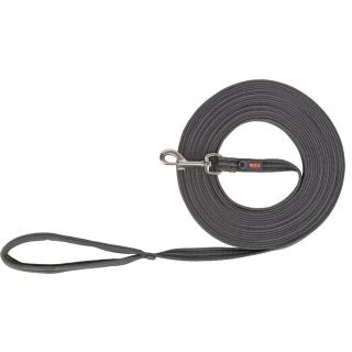 Fusion tracking leash, rubberised, M–XL: 3 m/17 mm, graphite/papaya