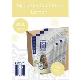 Suomen Kissa sidrunilõhnaline silikageelist kassiliiv 8x3,8L