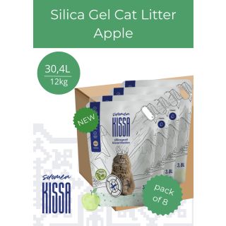 Suomen Kissa õunalõhnaline silikageelist kassiliiv 30,4L