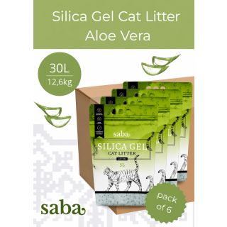 SABA Aloe Vera lõhnaline silikageelist kassiliiv 30L