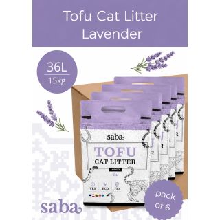 SABA lavendlilõhnaline tofu kassiliiv 36L