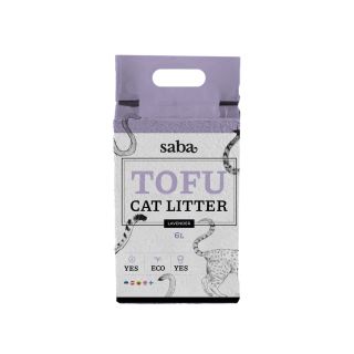 SABA lavendlilõhnaline tofu kassiliiv 6L