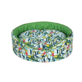 Cazo Foam Bed Cotton Toucan pesa koertele 44x38cm