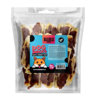 Bubu Pets koeramaius küülikukõrvad pardiga 500g