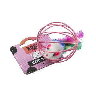 Bubu Pets kassilelu hiir metallvõrepallis 6cm (assortii)