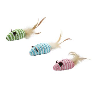 Bubu Pets kassilelu nöörihiir sulega 7cm 1tk (assortii)