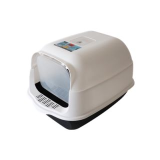 Bubu Pets kinnine must kassitualett kühvliga 50x35x33cm