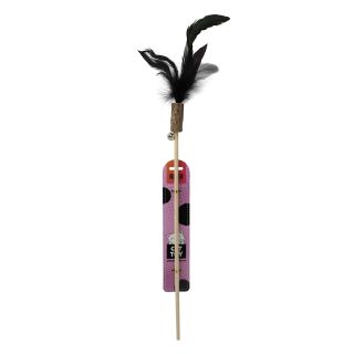 Bubu Pets puidust kassiõng sulega 58cm