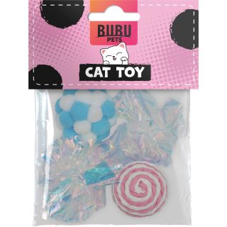 Bubu Pets erinevad pallid kassidele 4tk