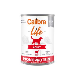 Calibra Life Adult Beef with Carrots konserv koertele 400g