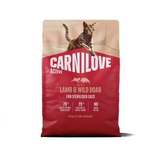 Carnilove Active Lamb & Wild Boar Adult Sterilised kassitoit 2kg