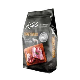 Kudo Turkey & Duck külmpressitud koeratoit 12kg