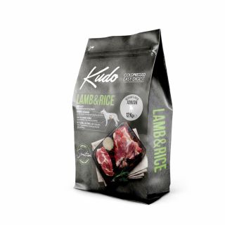 Kudo Lamb & Rice Junior külmpressitud koeratoit 12kg