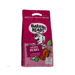 Barking Heads Golden Years Seenior koera kuivtoit kanaga 2 kg