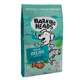 Barking Heads Tummy Loving Care koera kuivtoit kalaga, 12 kg