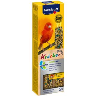 Vitakraft Kräcker Feather Care kanaarilindude maius, 2 tk