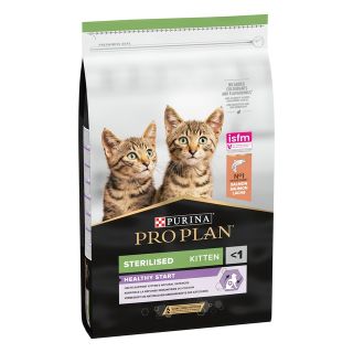 Purina PRO PLAN STERELISED KITTEN kassipoja toit lõhega, 10 kg