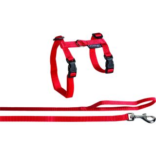 Flamingo suurte kasside trakside ja rihma komplekt, punane