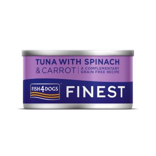 Fish4Dogs konserv koertele tuunikala, porgandi ja spinatiga 85 g