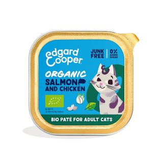 Edgard Cooper Organic pasteet kassile lõhe ja kanaga 85 g