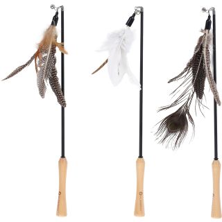 Flamingo kassi mänguasi Tyra õng sulgedega valik.